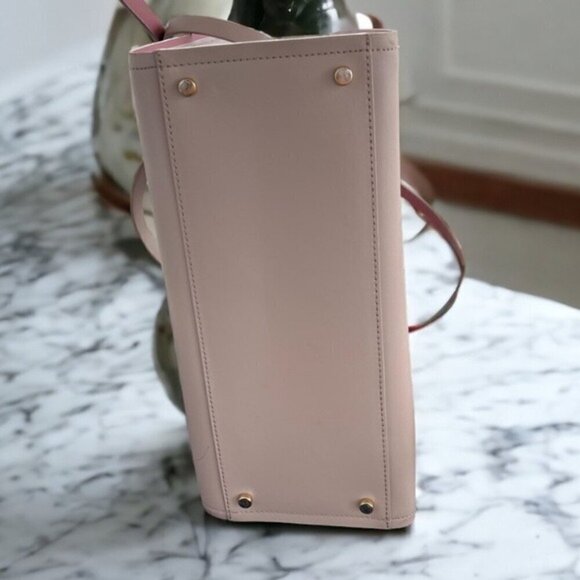 Kate Spade Arbour Hill Caley Almond & Pink Leather Handbag Tote Shoulder Bag - Picture 14 of 15